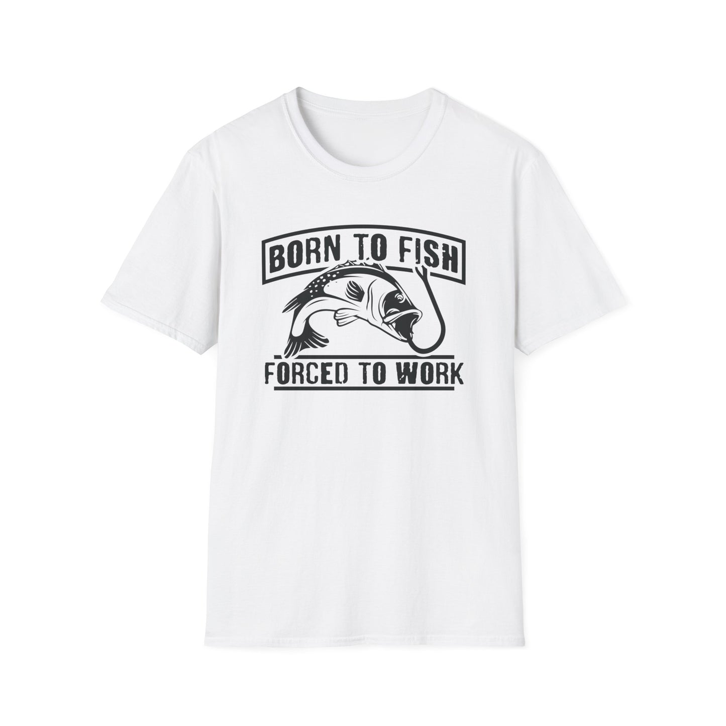 Born to Fish Forced to Work t-shirt - Print Fusions